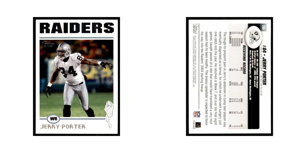 2004 Topps Jerry Porter Raiders #208