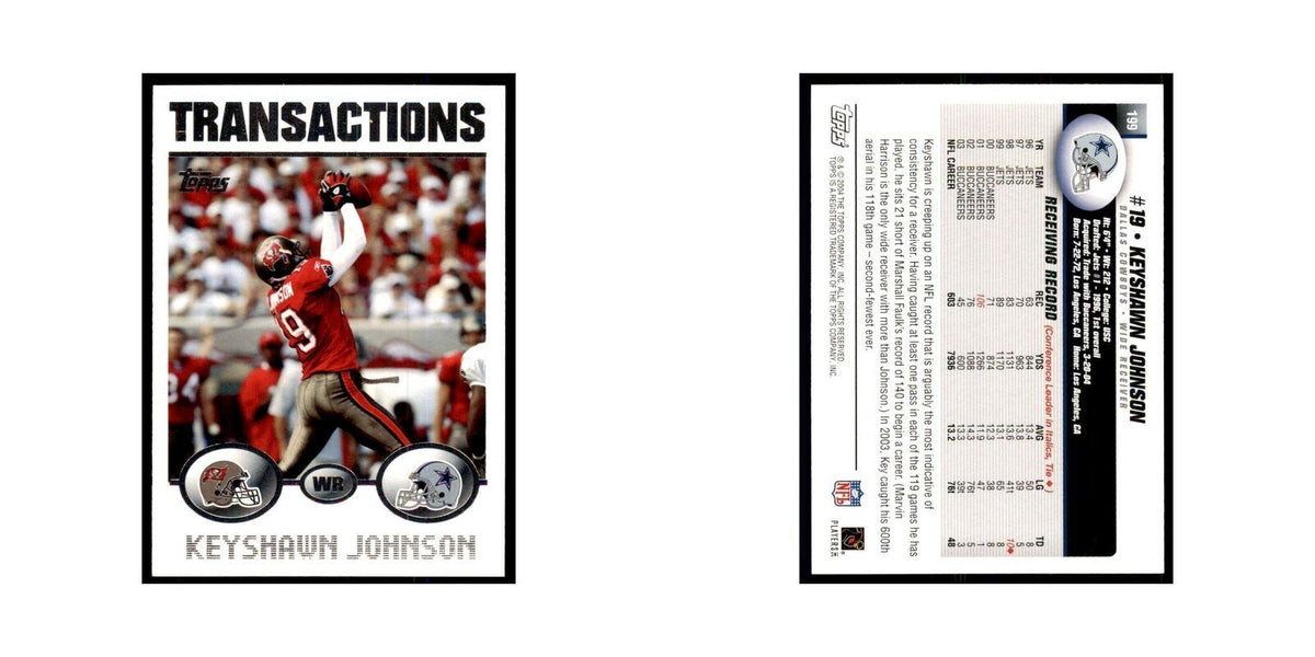 2004 Topps Keyshawn Johnson Cowboys #199