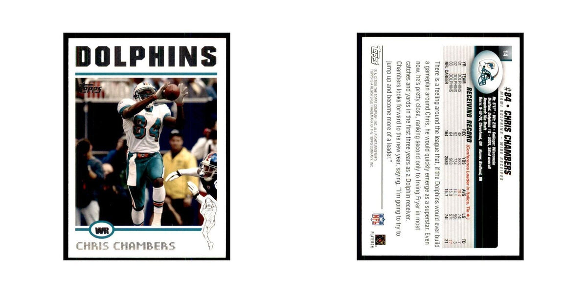 2004 Topps Chris Chambers Dolphins #14