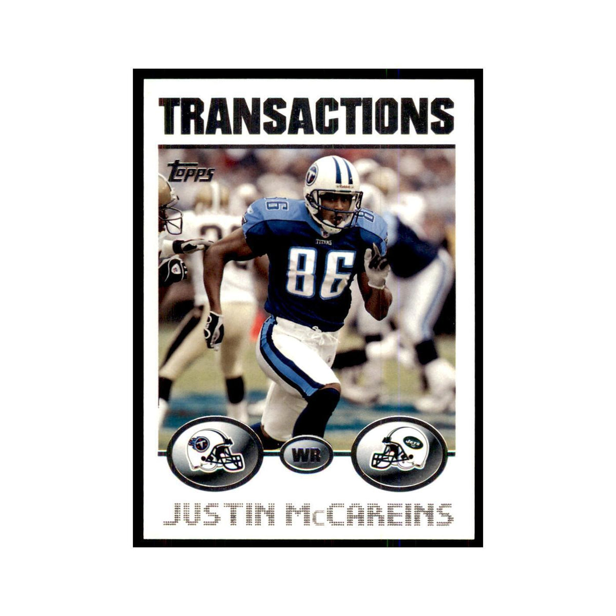 2004 Topps Justin McCareins Jets #11