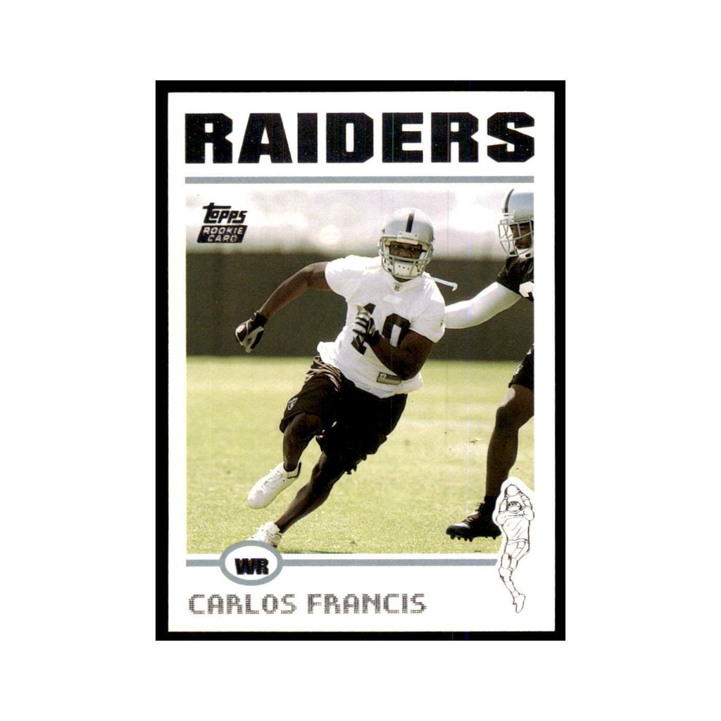 2004 Topps Carlos Francis RC Raiders #341