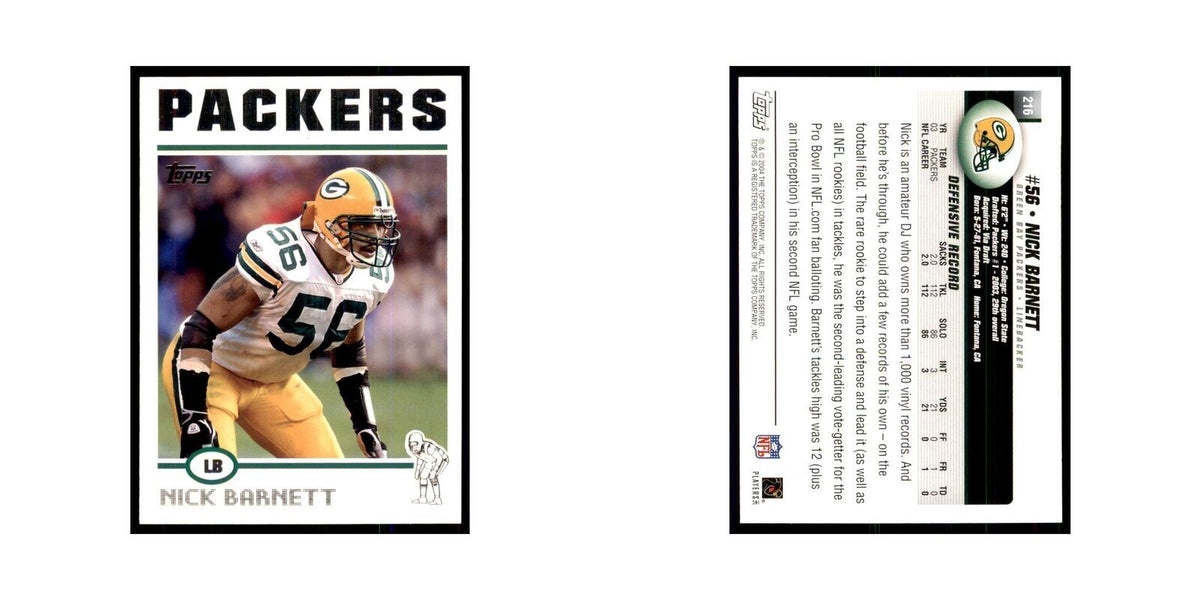 2004 Topps Nick Barnett Packers #216