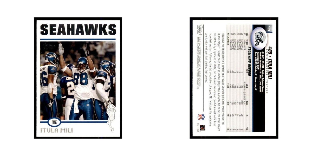 2004 Topps Itula Mili Seahawks #169