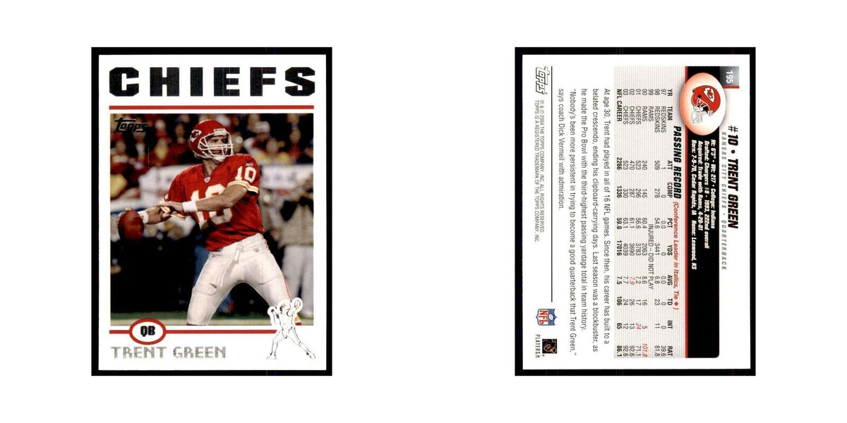 2004 Topps Trent Green Chiefs #195