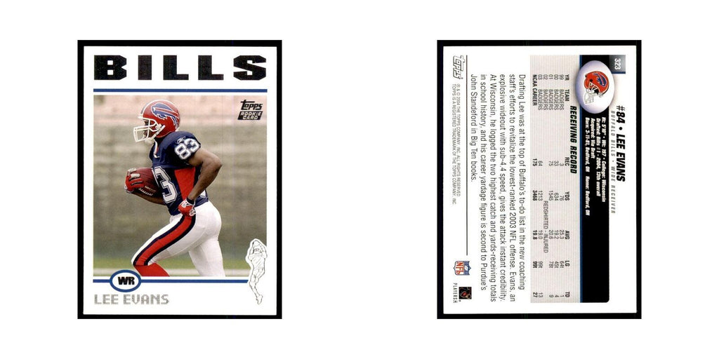 2004 Topps Lee Evans RC Bills #323