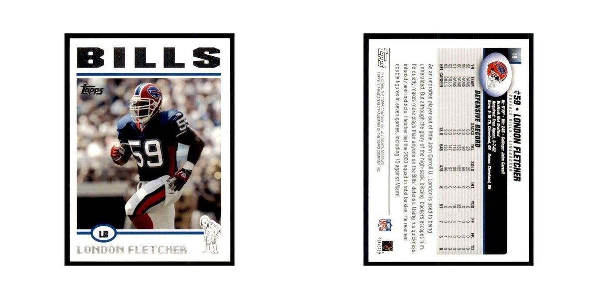 2004 Topps London Fletcher Bills #18