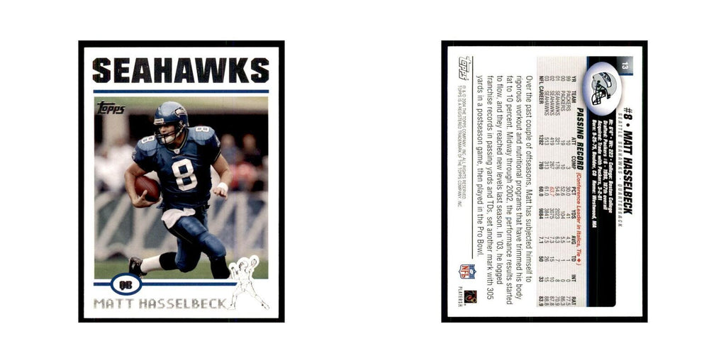 2004 Topps Matt Hasselbeck Seahawks #13