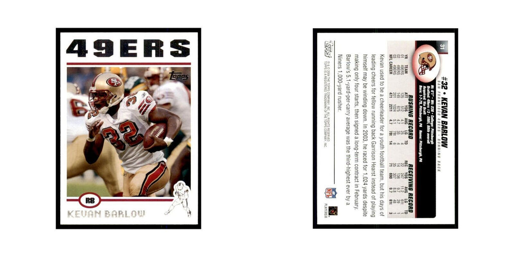 2004 Topps Kevan Barlow 49ers #31