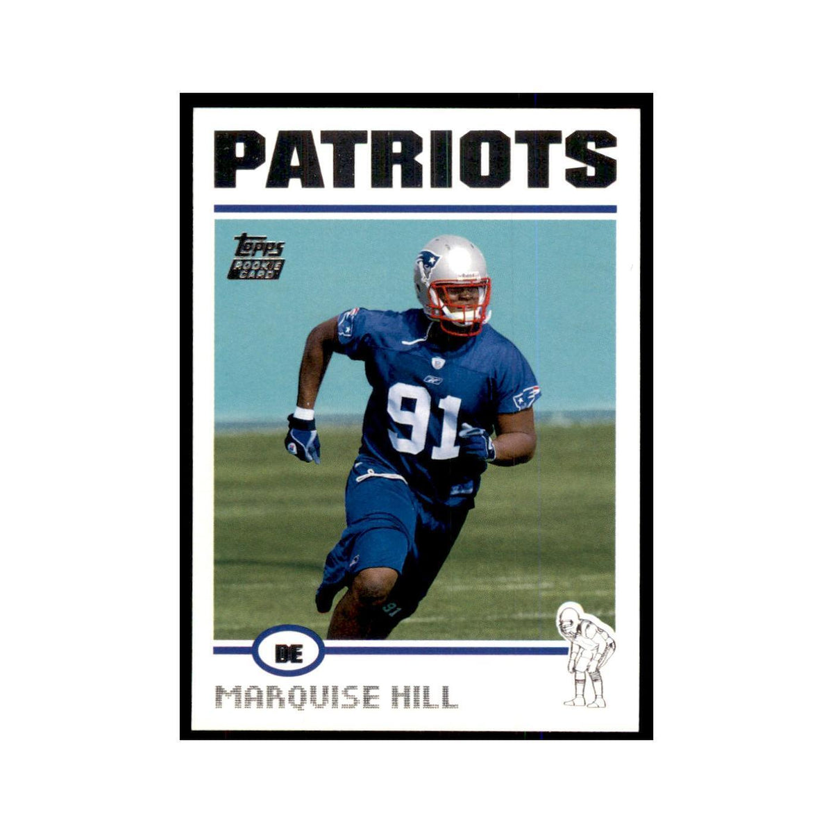 2004 Topps Marquise Hill RC Patriots #367