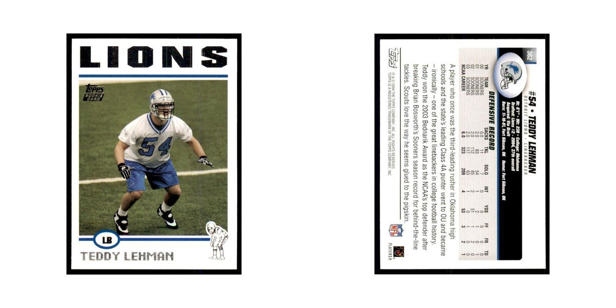 2004 Topps Teddy Lehman RC Lions #362