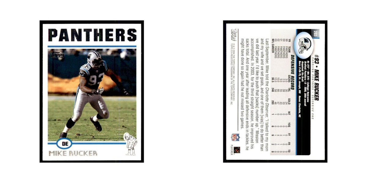 2004 Topps Mike Rucker Panthers #203