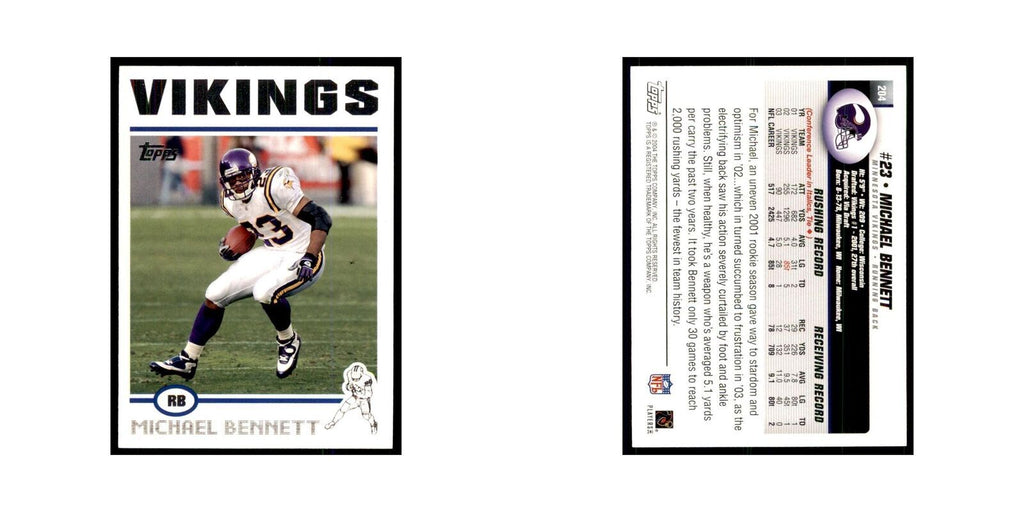 2004 Topps Michael Bennett Vikings #204