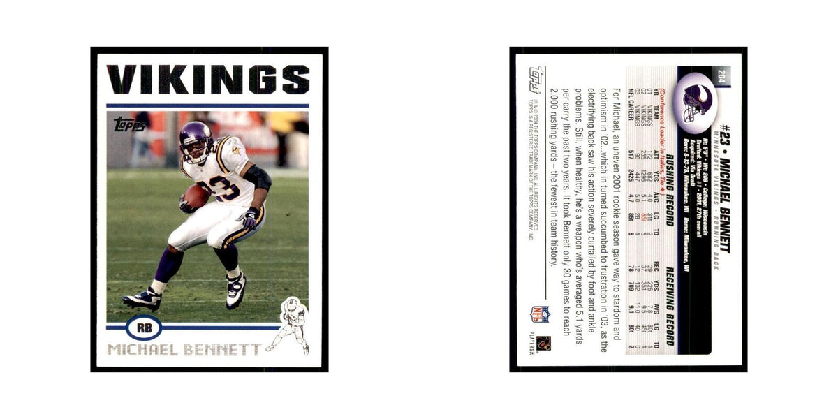2004 Topps Michael Bennett Vikings #204