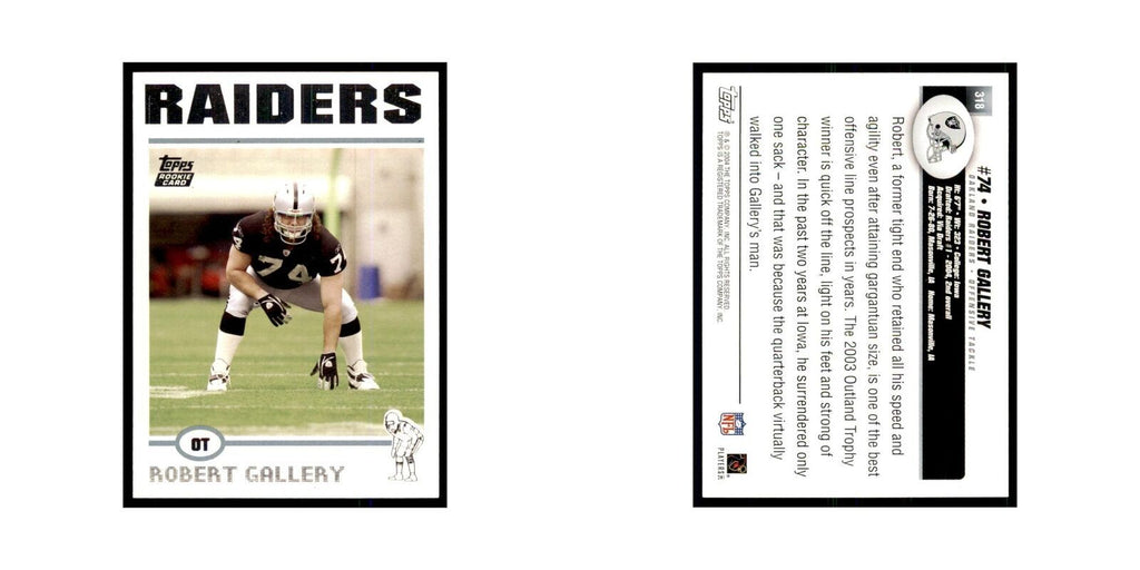 2004 Topps Robert Gallery RC Raiders #318