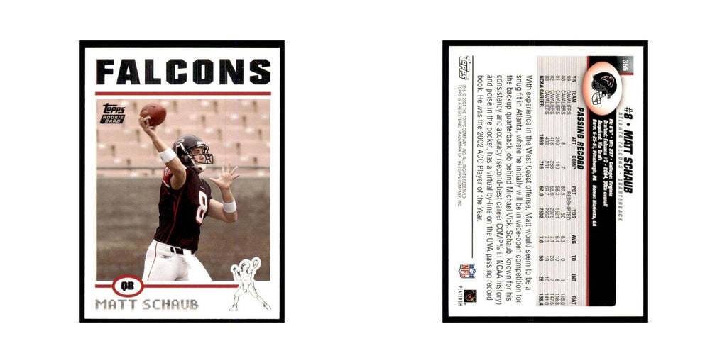 2004 Topps Matt Schaub RC Falcons #356