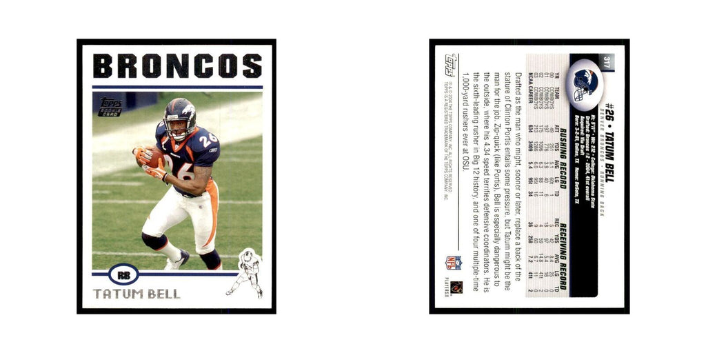 2004 Topps Tatum Bell RC Broncos #317