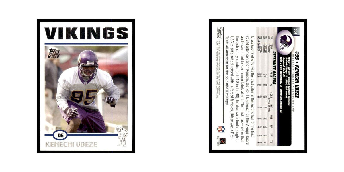2004 Topps Kenechi Udeze RC Vikings #354