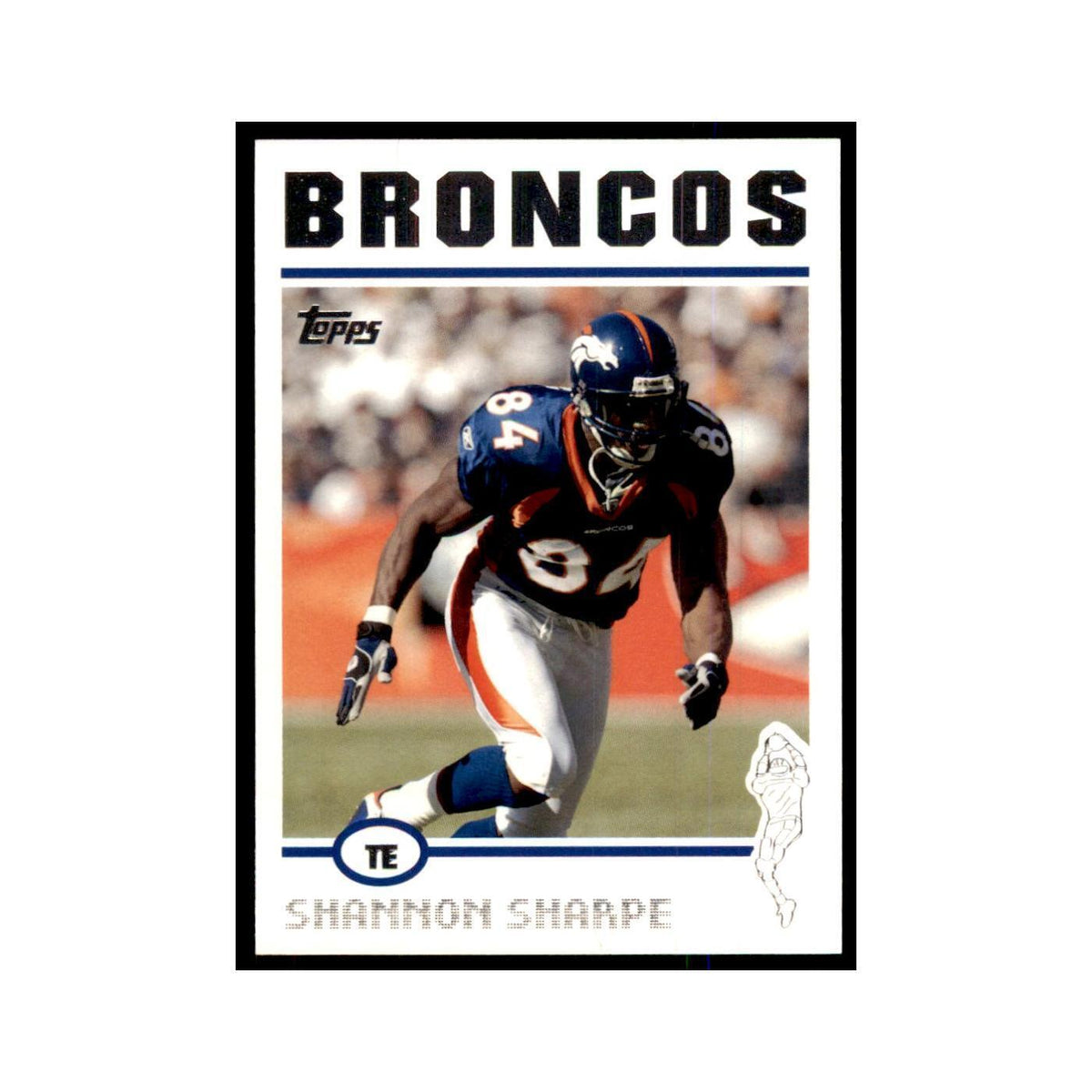 2004 Topps Shannon Sharpe Broncos #16