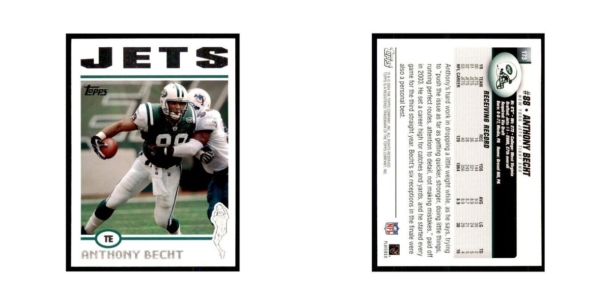 2004 Topps Anthony Becht Jets #173
