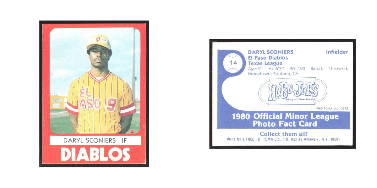 1980 TCMA Minor League Daryl Sconiers El Paso Diablos #14
