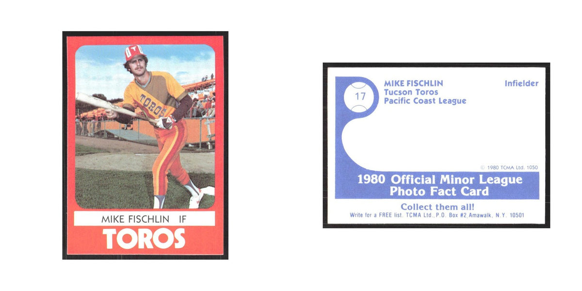 1980 TCMA Minor League Mike Fischlin Tucson Toros #17