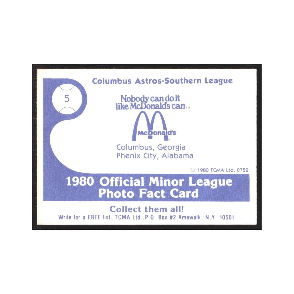 1980 TCMA Minor League Del Leatherwood Columbus Astros #5