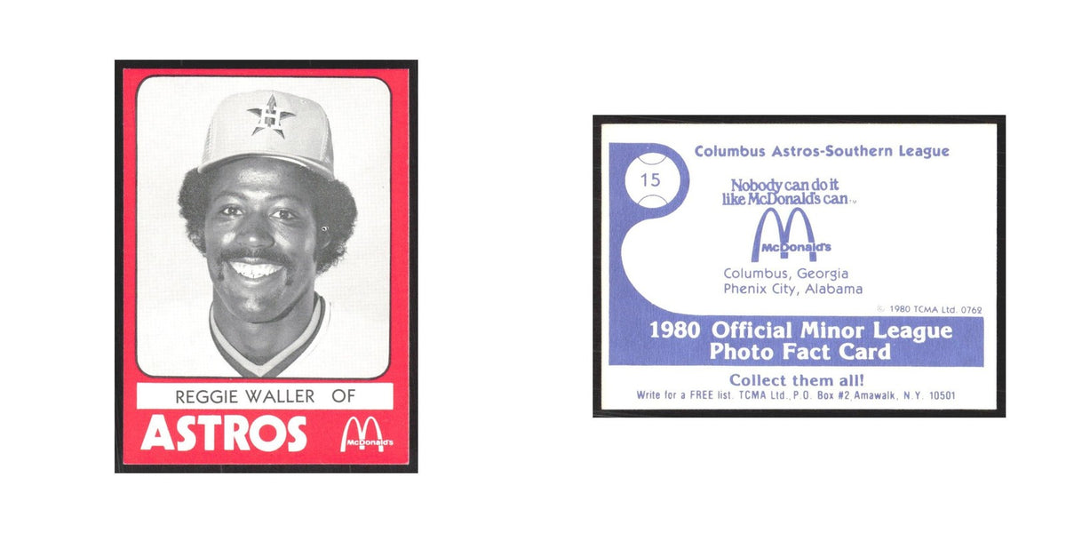 1980 TCMA Minor League Reggie Waller Columbus Astros #15