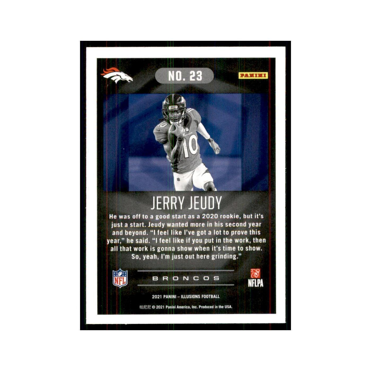 2021 Panini Illusions Jerry Jeudy Broncos #23