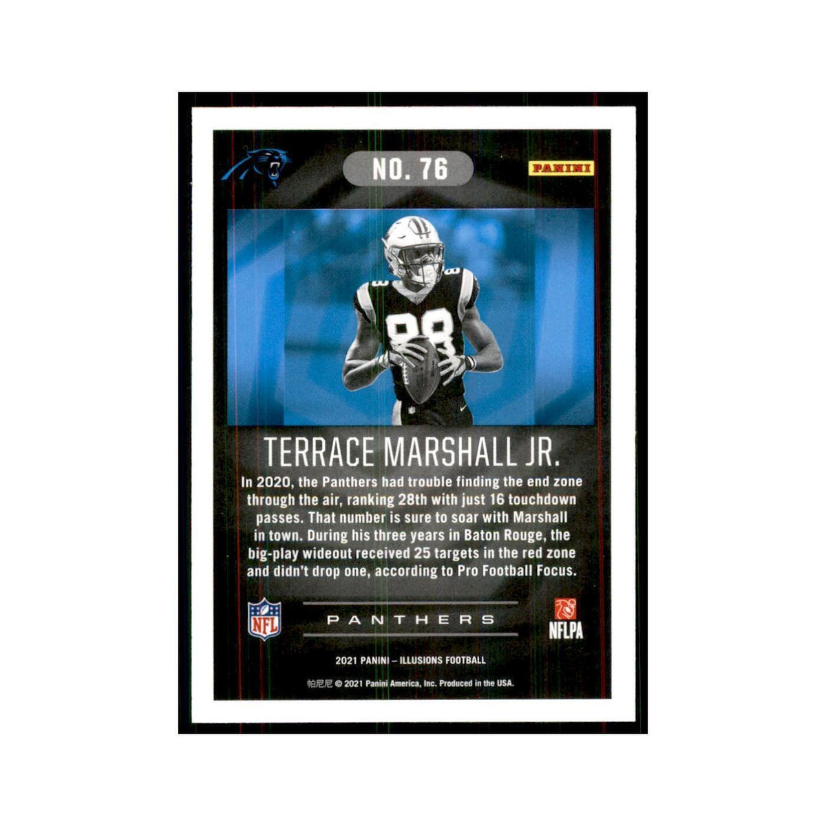 2021 Panini Illusions Terrace Marshall Jr. Panthers #76