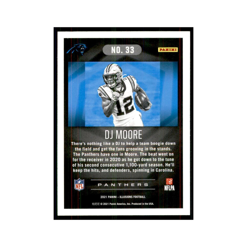 2021 Panini Illusions DJ Moore Panthers #33