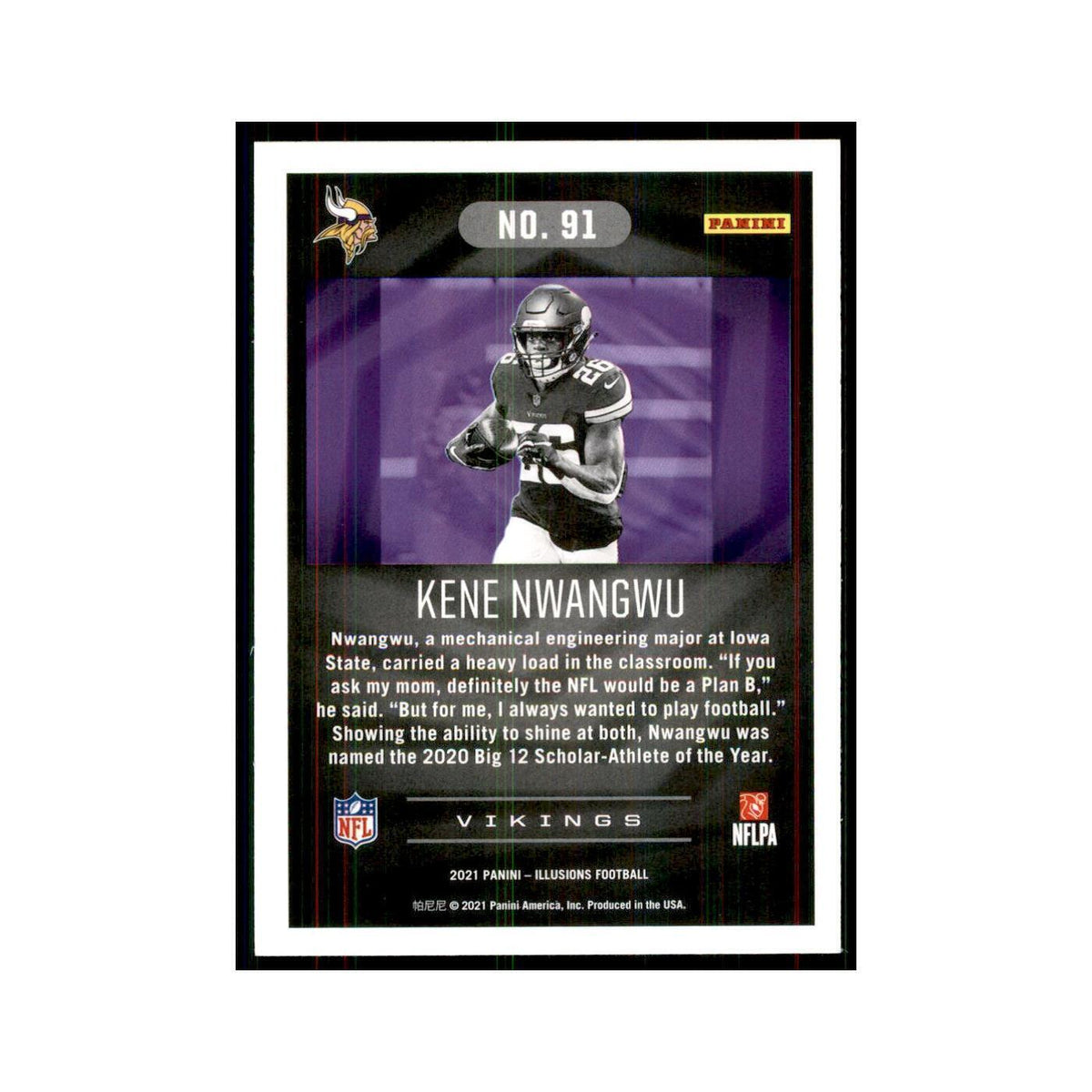 2021 Panini Illusions Kene Nwangwu Vikings #91