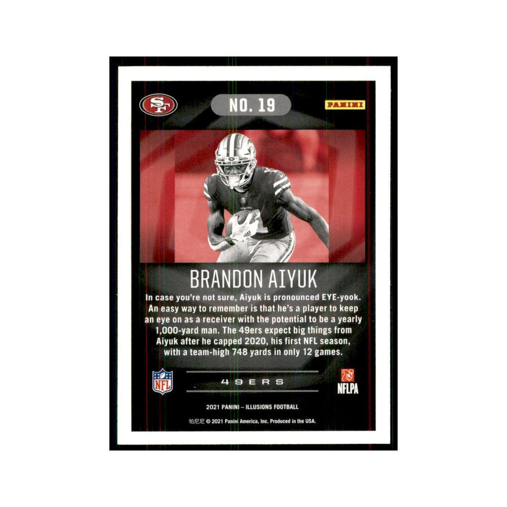 2021 Panini Illusions Brandon Aiyuk 49ers #19