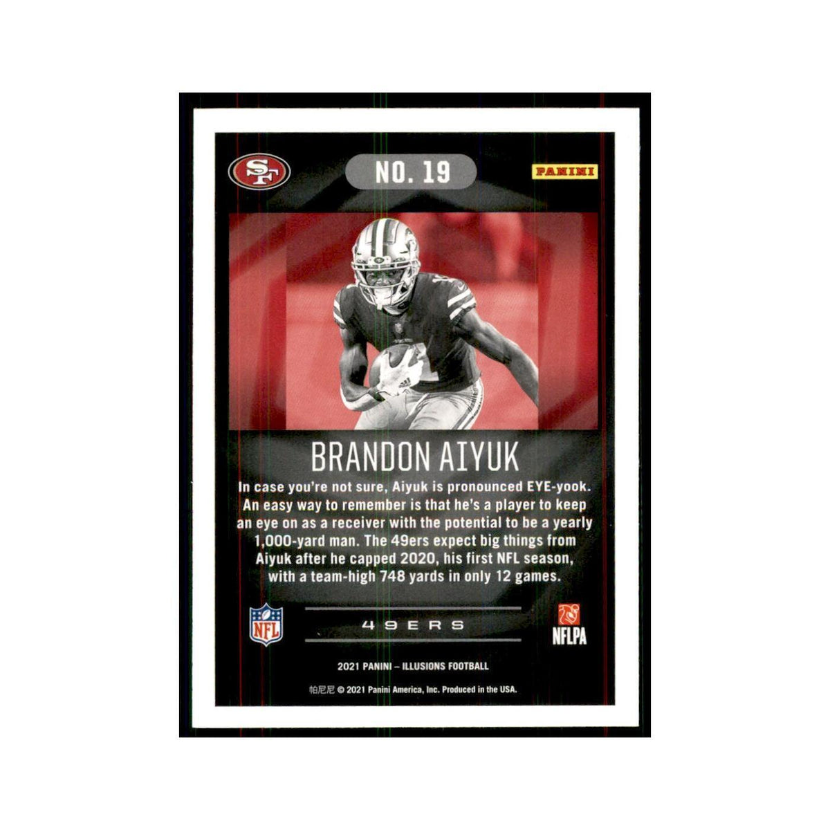 2021 Panini Illusions Brandon Aiyuk 49ers #19