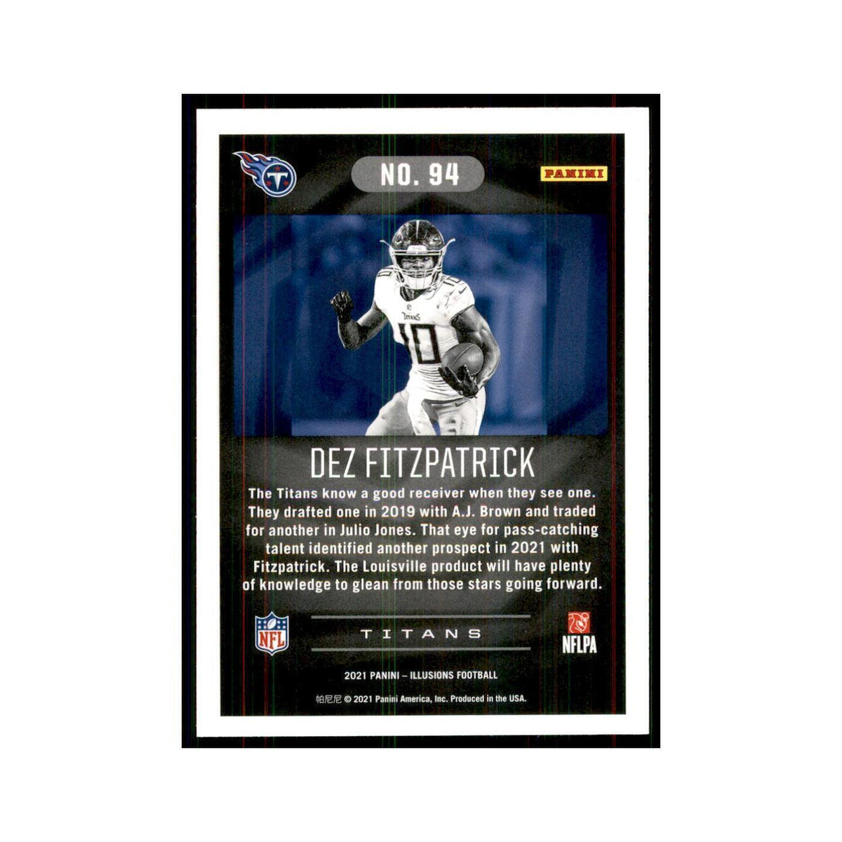 2021 Panini Illusions Dez Fitzpatrick Titans #94
