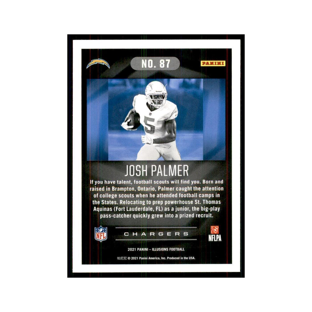 2021 Panini Illusions Josh Palmer RC Chargers #87