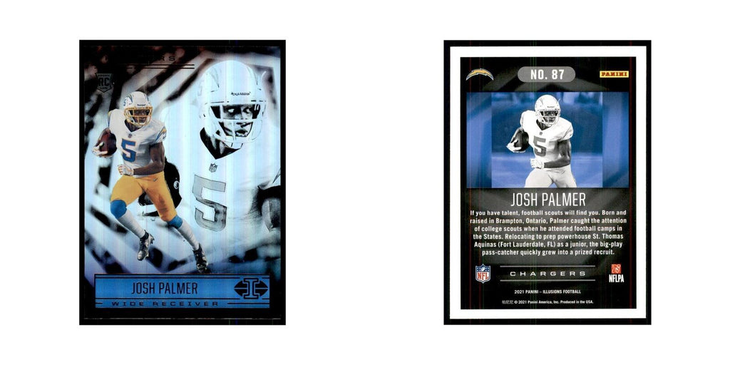 2021 Panini Illusions Josh Palmer RC Chargers #87