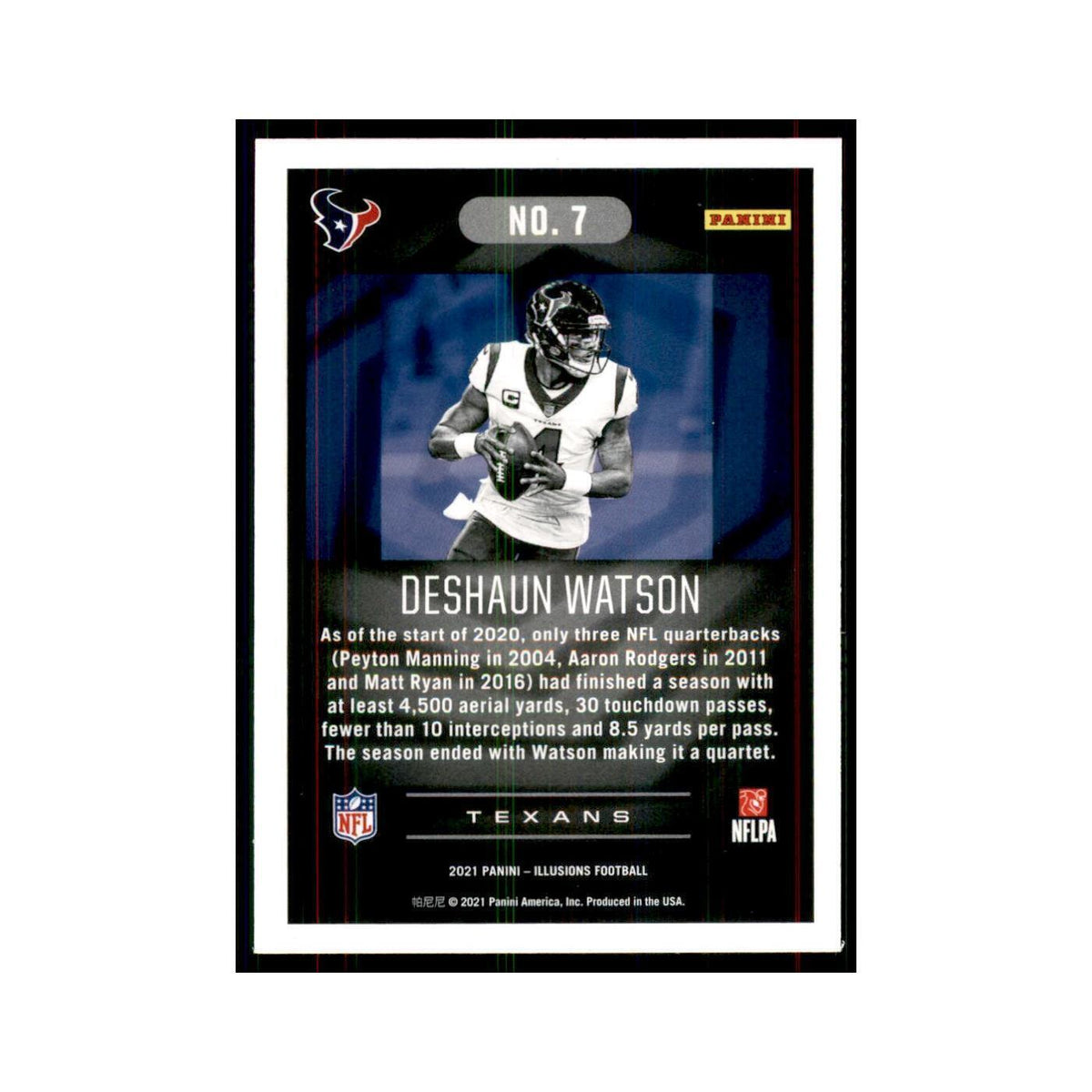 2021 Panini Illusions Deshaun Watson Texans #7