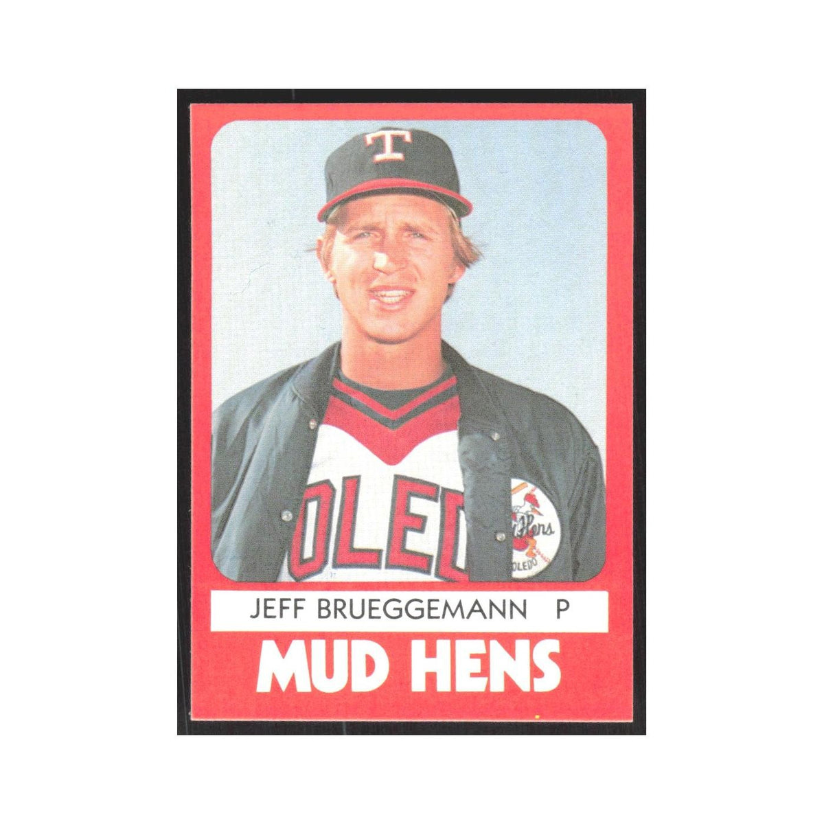 1980 TCMA Minor League Jeff Brueggemann Toledo Mud Hens #18