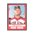 1980 TCMA Minor League Terry Felton Toledo Mud Hens #7