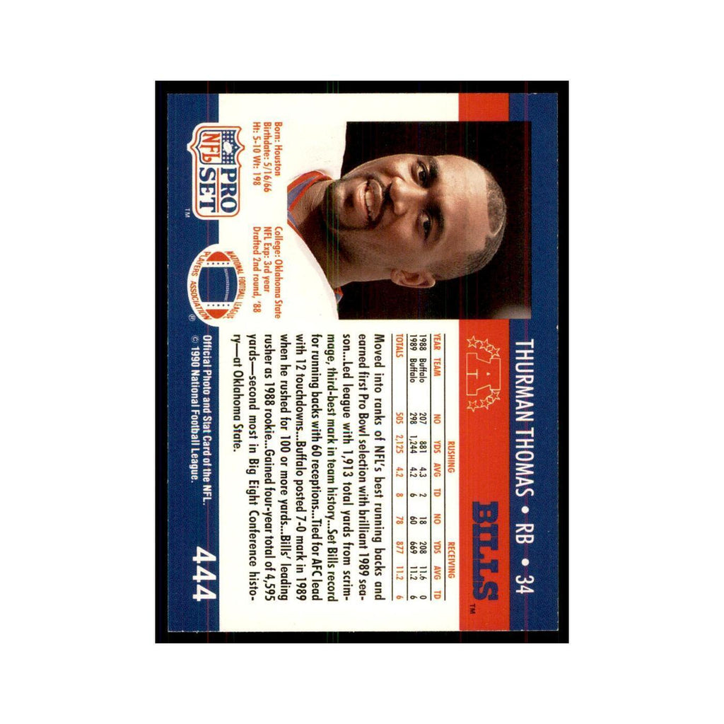 1990 Pro Set Thurman Thomas Bills #444