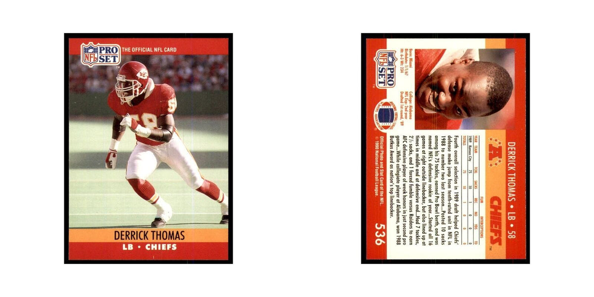1990 Pro Set Derrick Thomas Chiefs #536