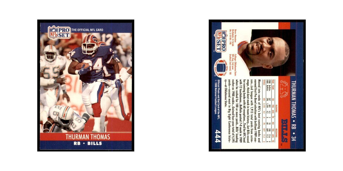 1990 Pro Set Thurman Thomas Bills #444