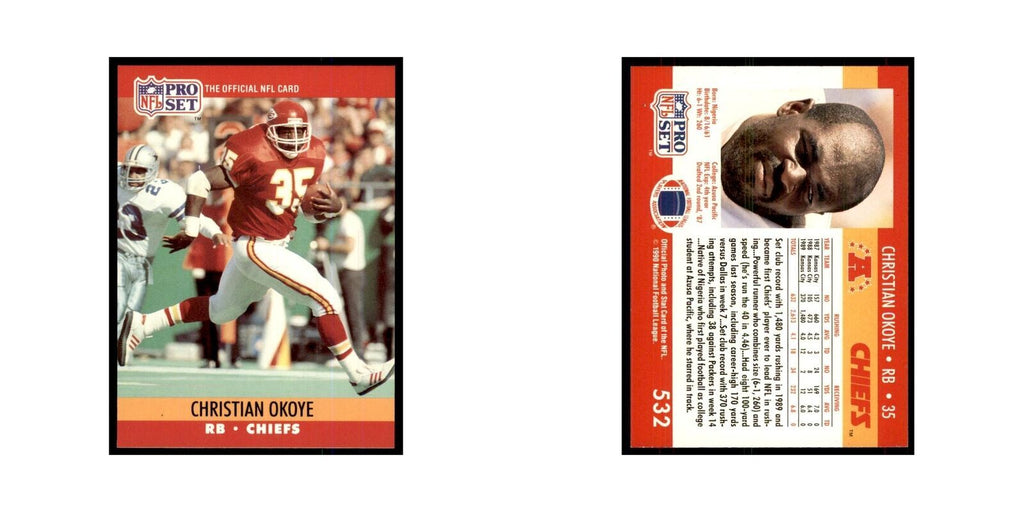 1990 Pro Set Christian Okoye Chiefs #532