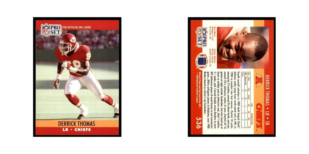 1990 Pro Set Derrick Thomas Chiefs #536