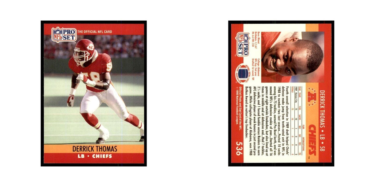 1990 Pro Set Derrick Thomas Chiefs #536