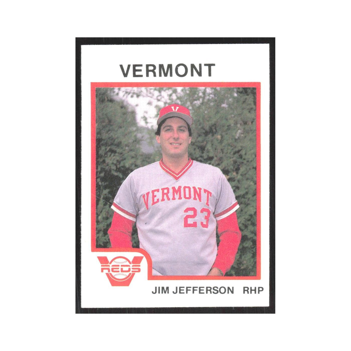 1987 ProCards Minor League Jim Jefferson Vermont Reds #815