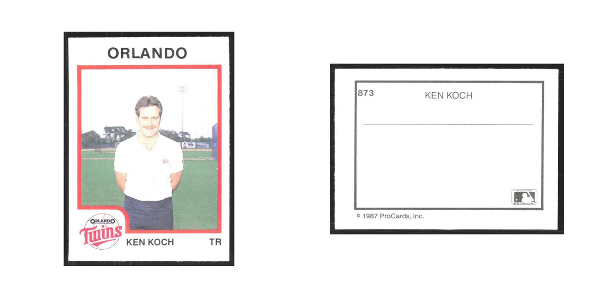 1987 ProCards Minor League Ken Koch Orlando Twins #873