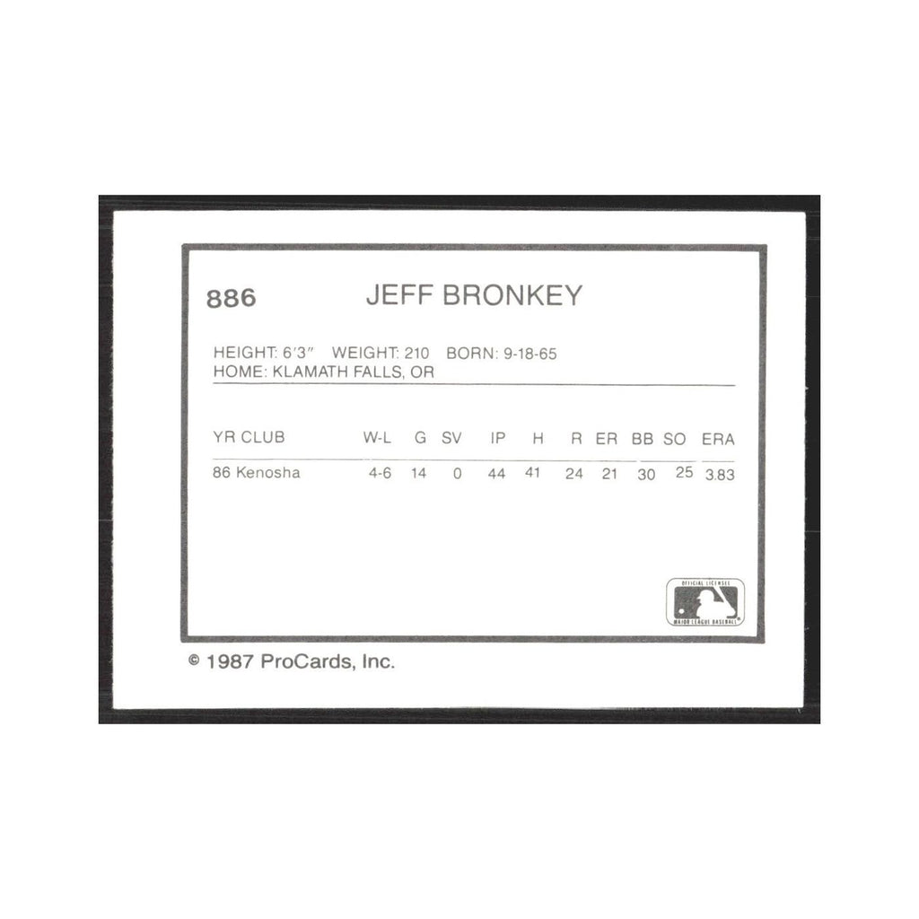 1987 ProCards Minor League Jeff Bronkey Orlando Twins #886