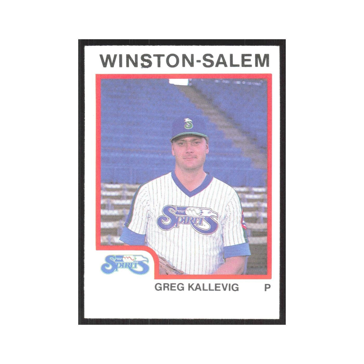 1987 ProCards Minor League Greg Kallevig Winston-Salem Spirits #1210