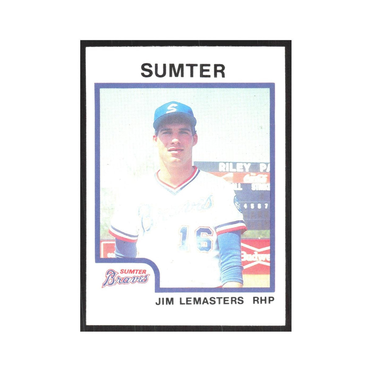 1987 ProCards Minor League Jim LeMasters Sumter Braves #1368